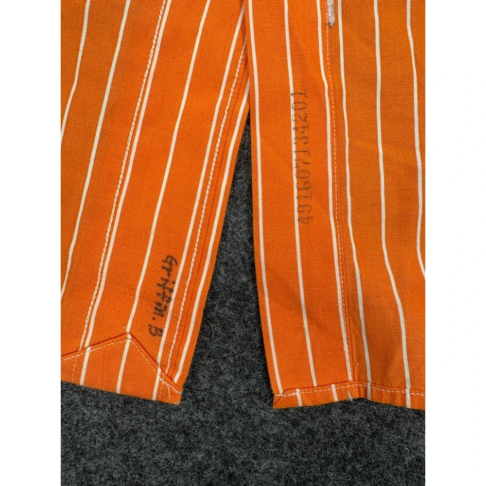 Polo Ralph Lauren Regent Classic Fit Shirt Orange White Stripe Mens 16 36/37